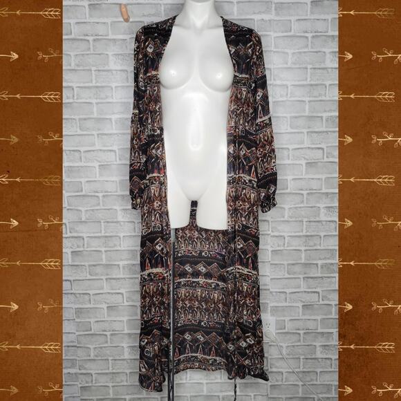 Volcom Stone Row Wrapture Boho Atzec Dress, sz Small - Picture 2 of 5